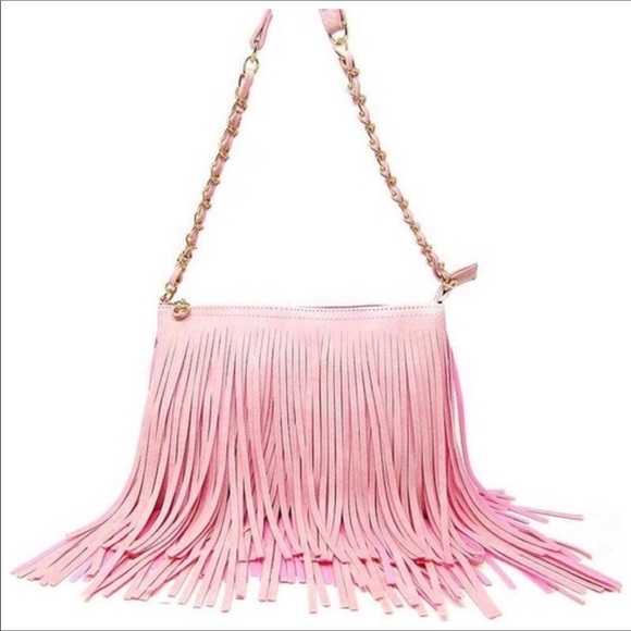 Light Pink Tassel Boho Festival Crossbody 🎉HP🎉 - Picture 2 of 8